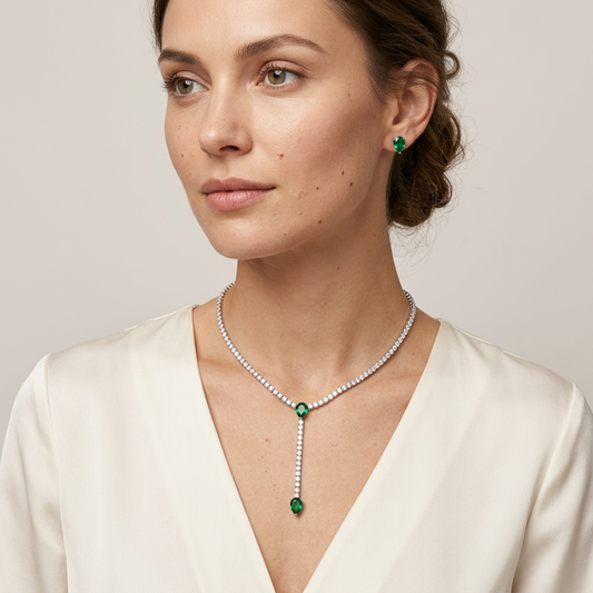 Lunara Emerald Necklace