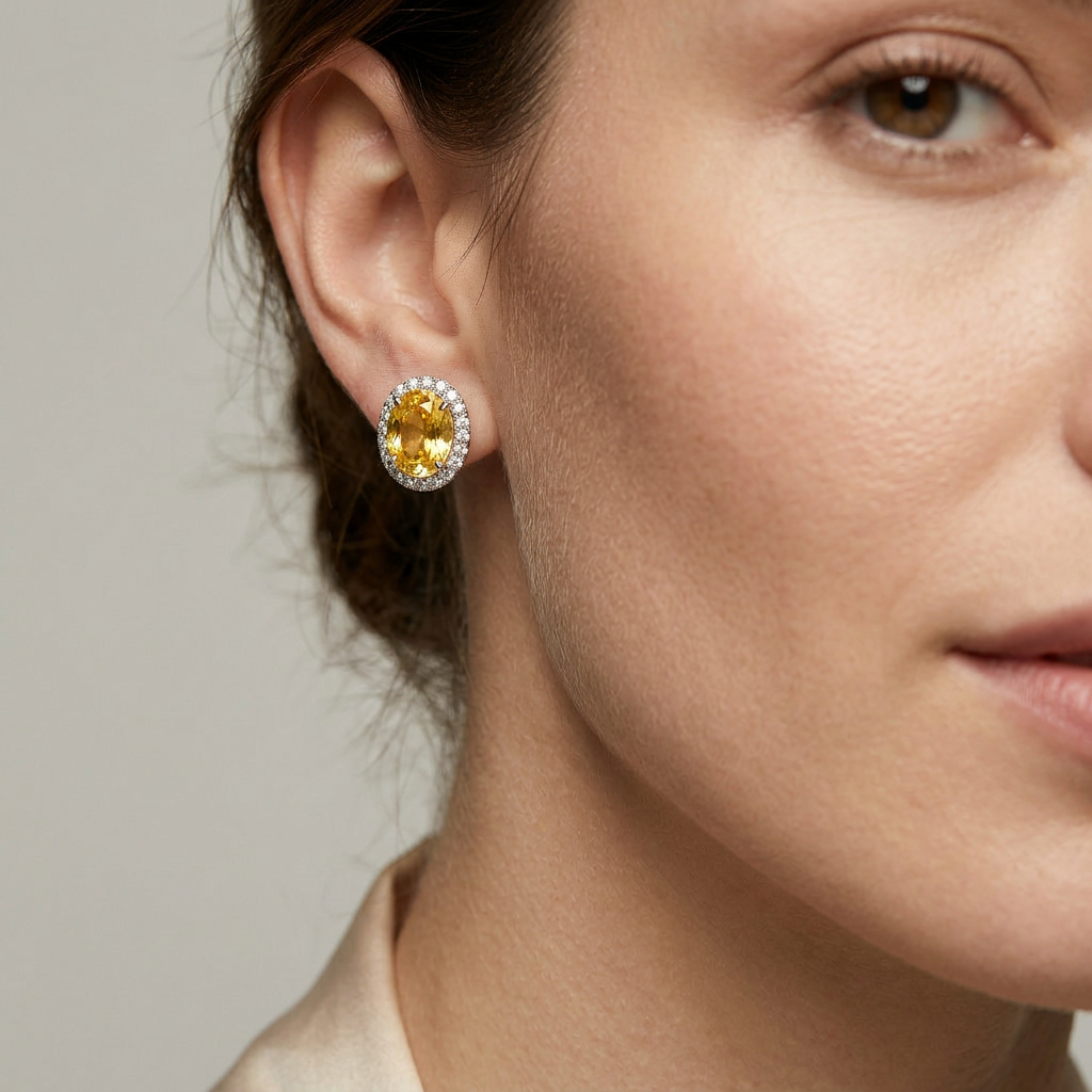 Amira Yellow Earrings