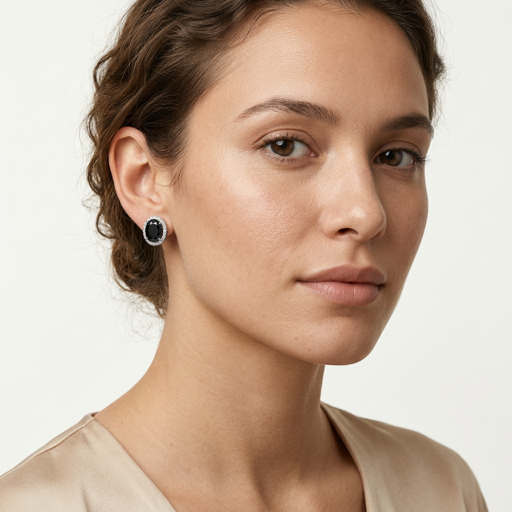 Amira Black Earrings