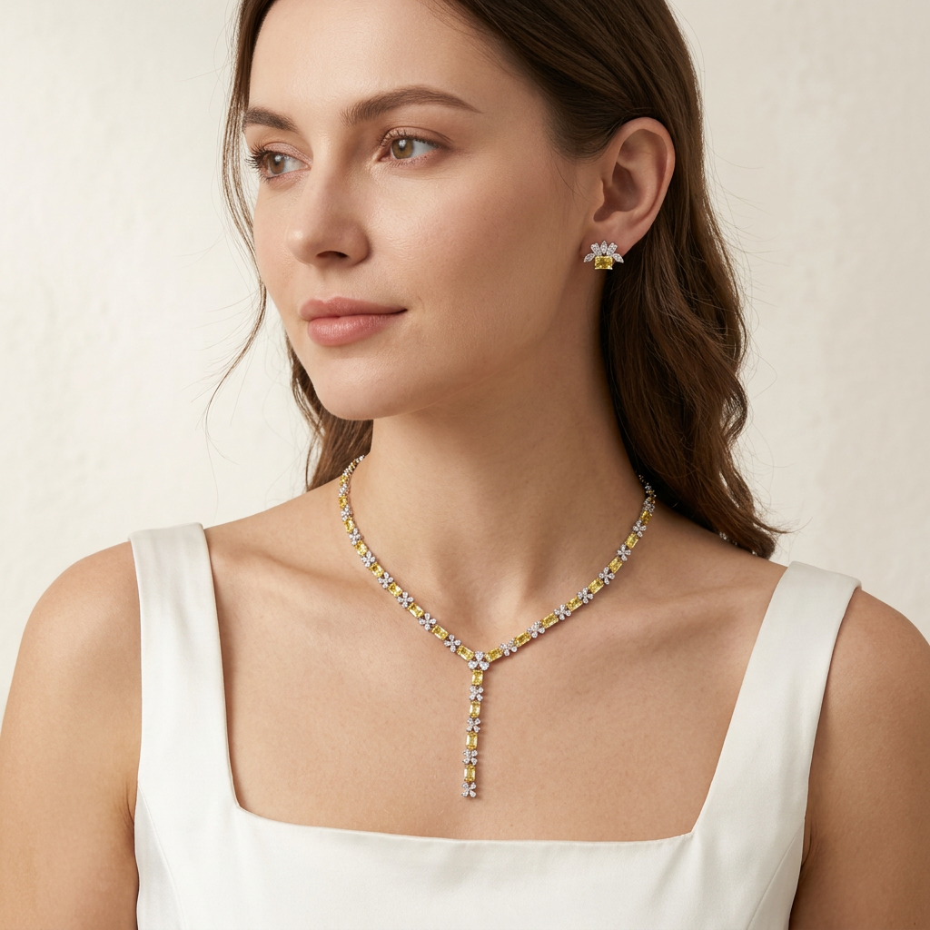 Celestia Yellow Necklace
