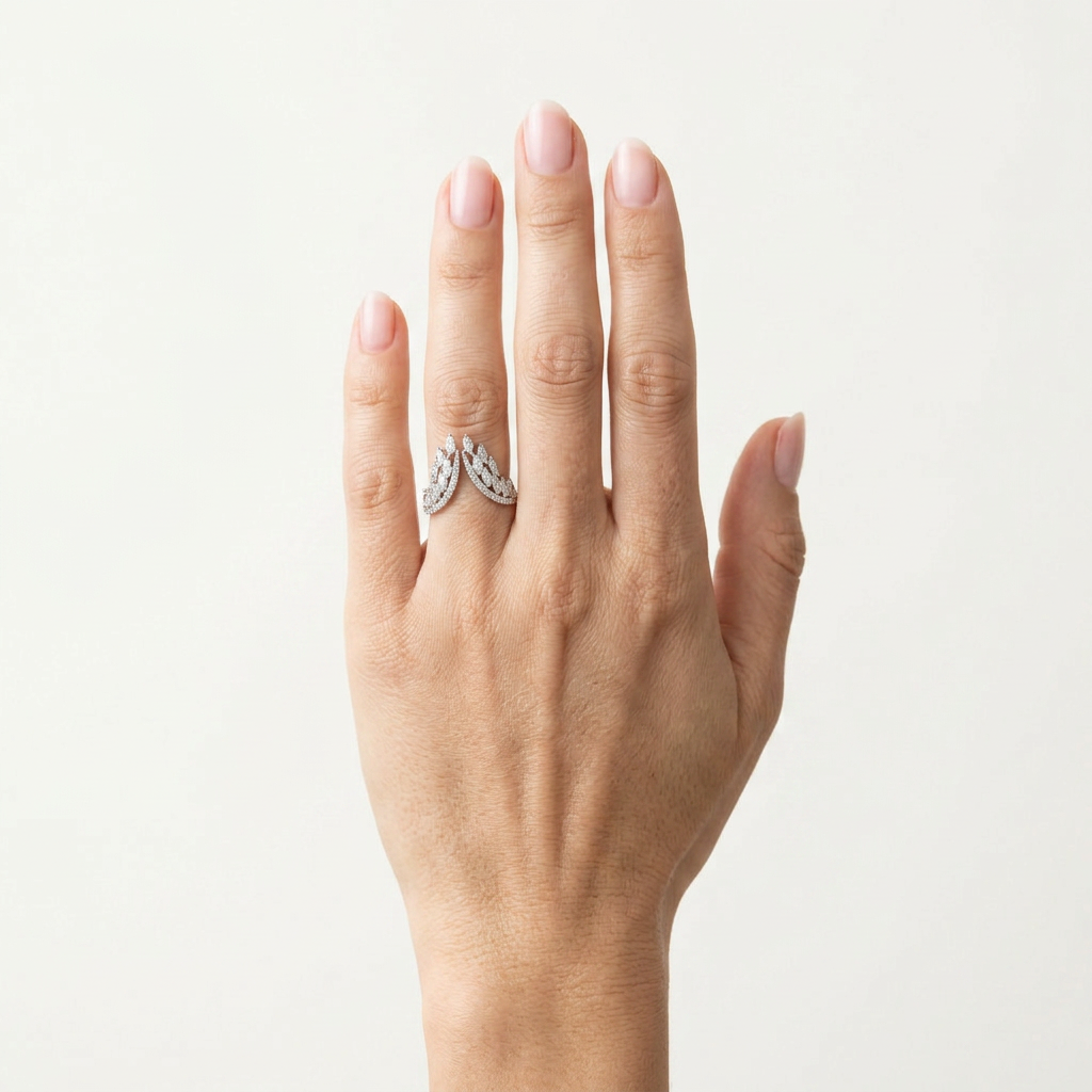 Luneria Leaf Ring
