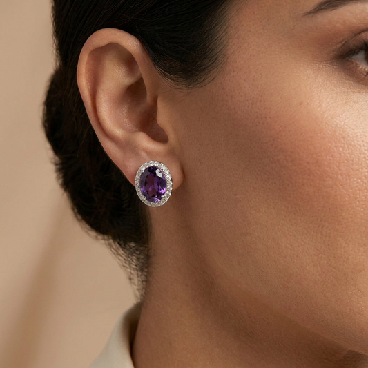 Amira Violet Earrings