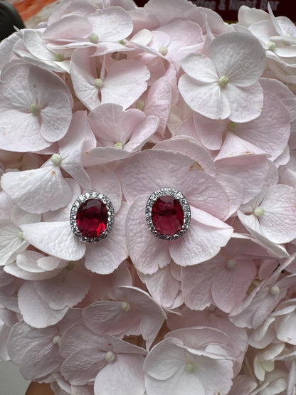 Amira Red Earrings