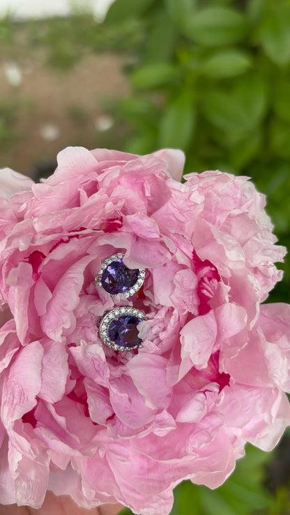 Amira Violet Earrings