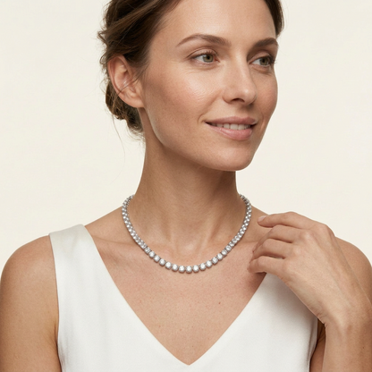 Eveline Tennis Necklace