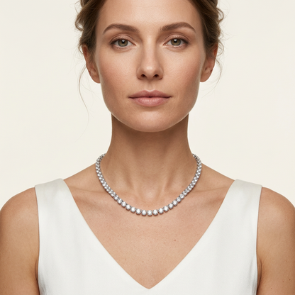 Eveline Tennis Necklace