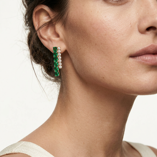 Selene Emerald Earrings