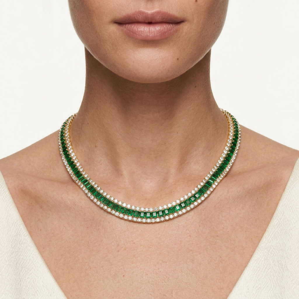 Selene Emerald Necklace