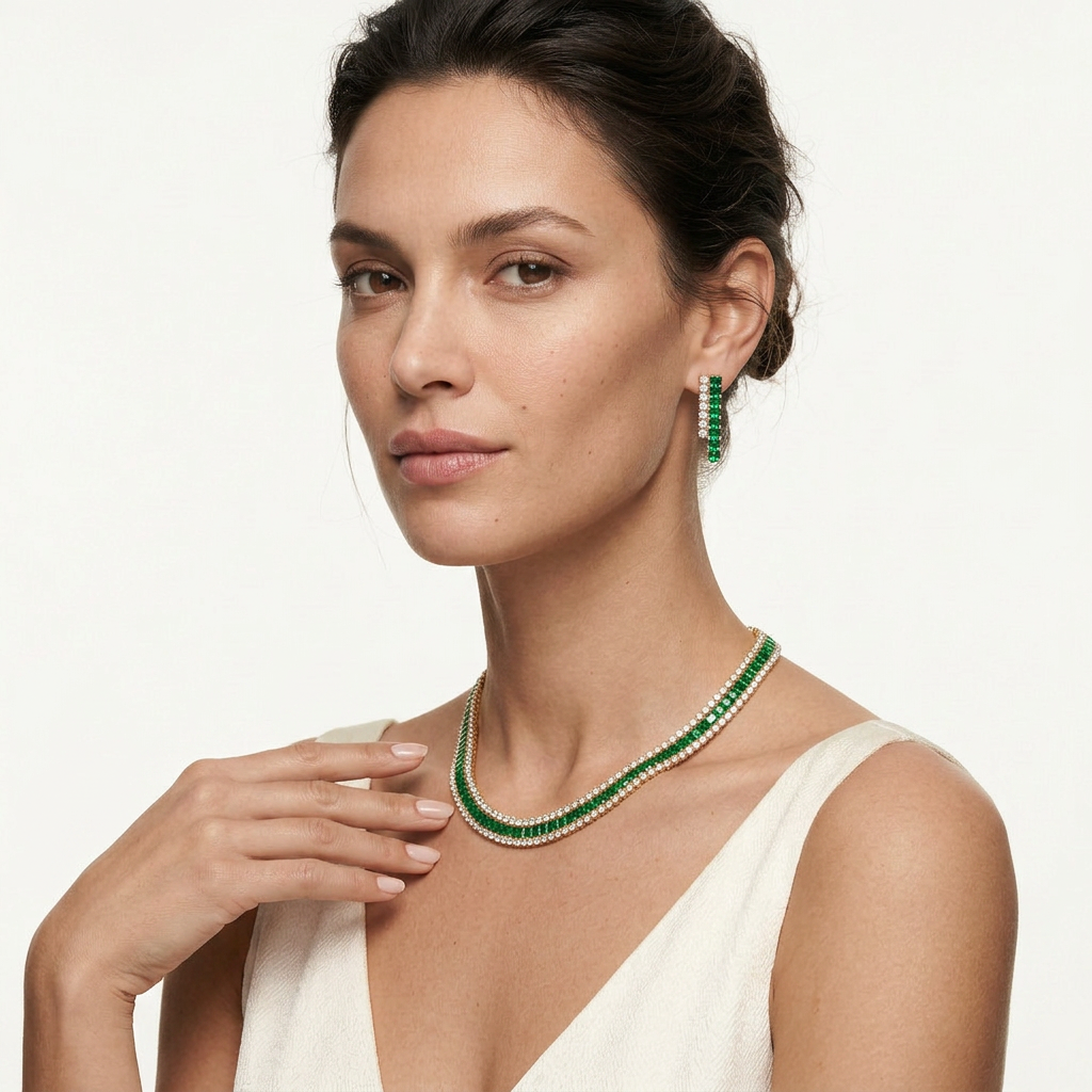 Selene Emerald Earrings