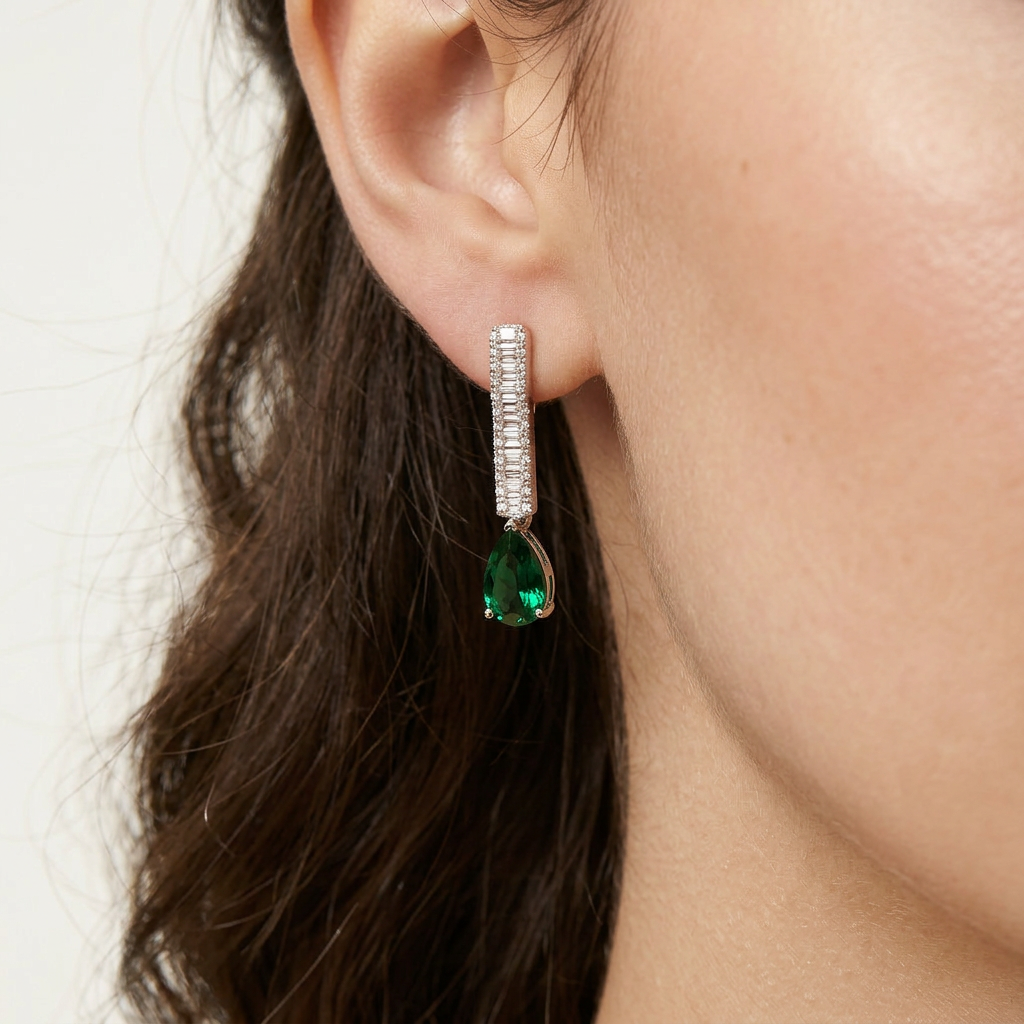 Solara Emerald Earrings