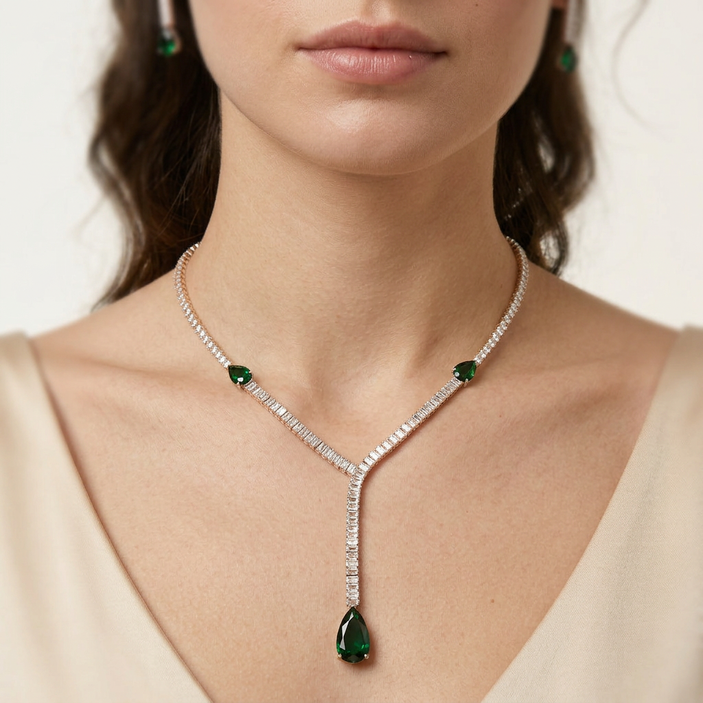 Solara Emerald Necklace
