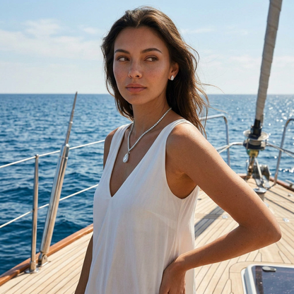 Ivora Drop Crystal Necklace