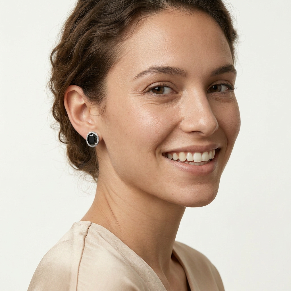 Amira Black Earrings