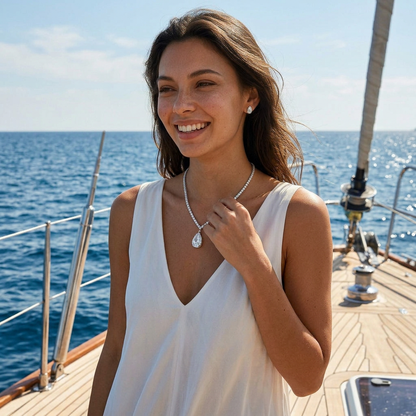 Ivora Drop Crystal Necklace