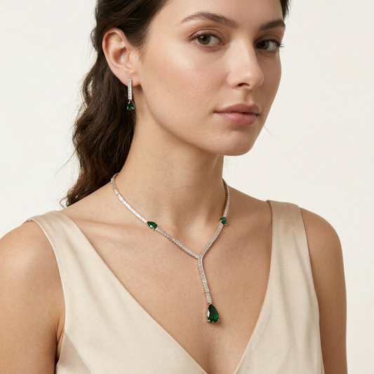Solara Emerald Necklace