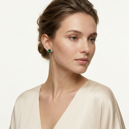 Lunara Emerald Earrings