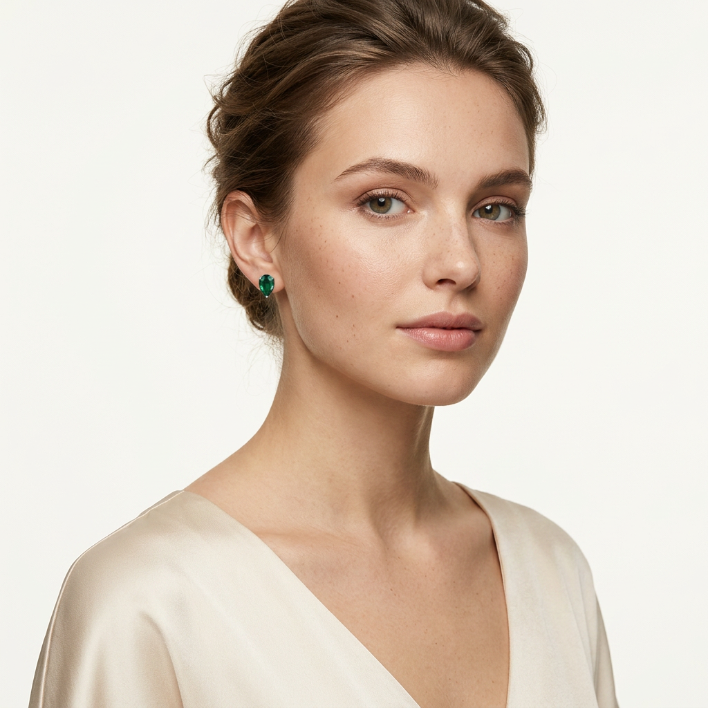 Lunara Emerald Earrings