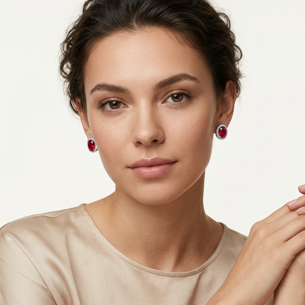 Amira Red Earrings