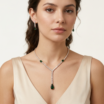Solara Emerald Earrings