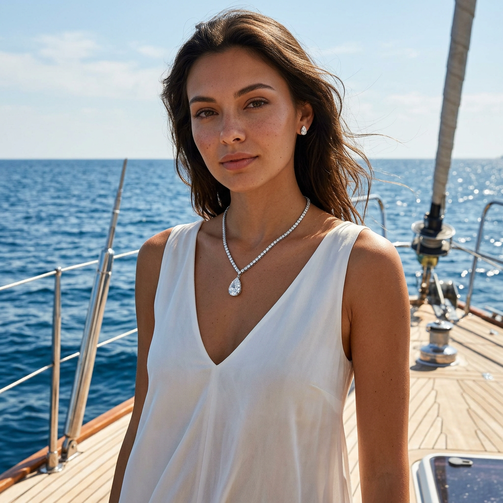 Ivora Drop Crystal Necklace