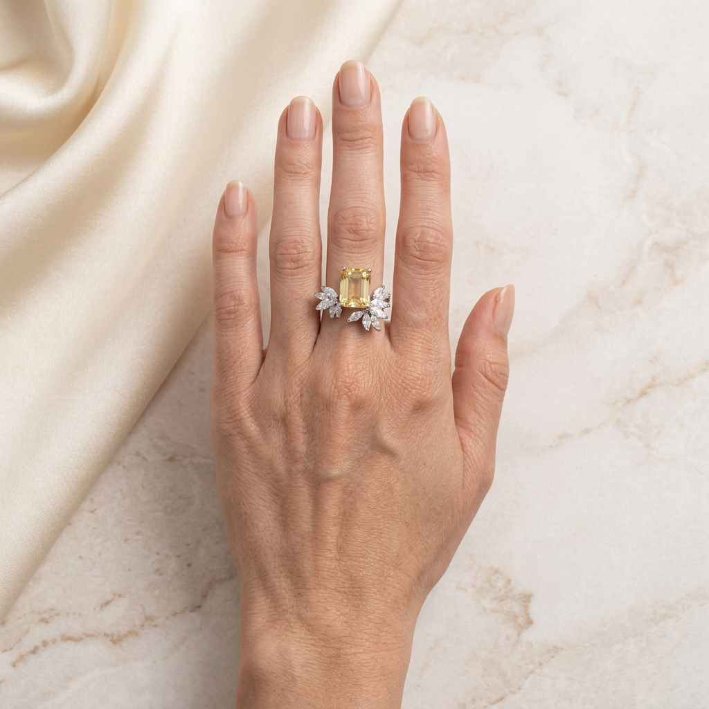 Celestia Yellow Diamond Ring