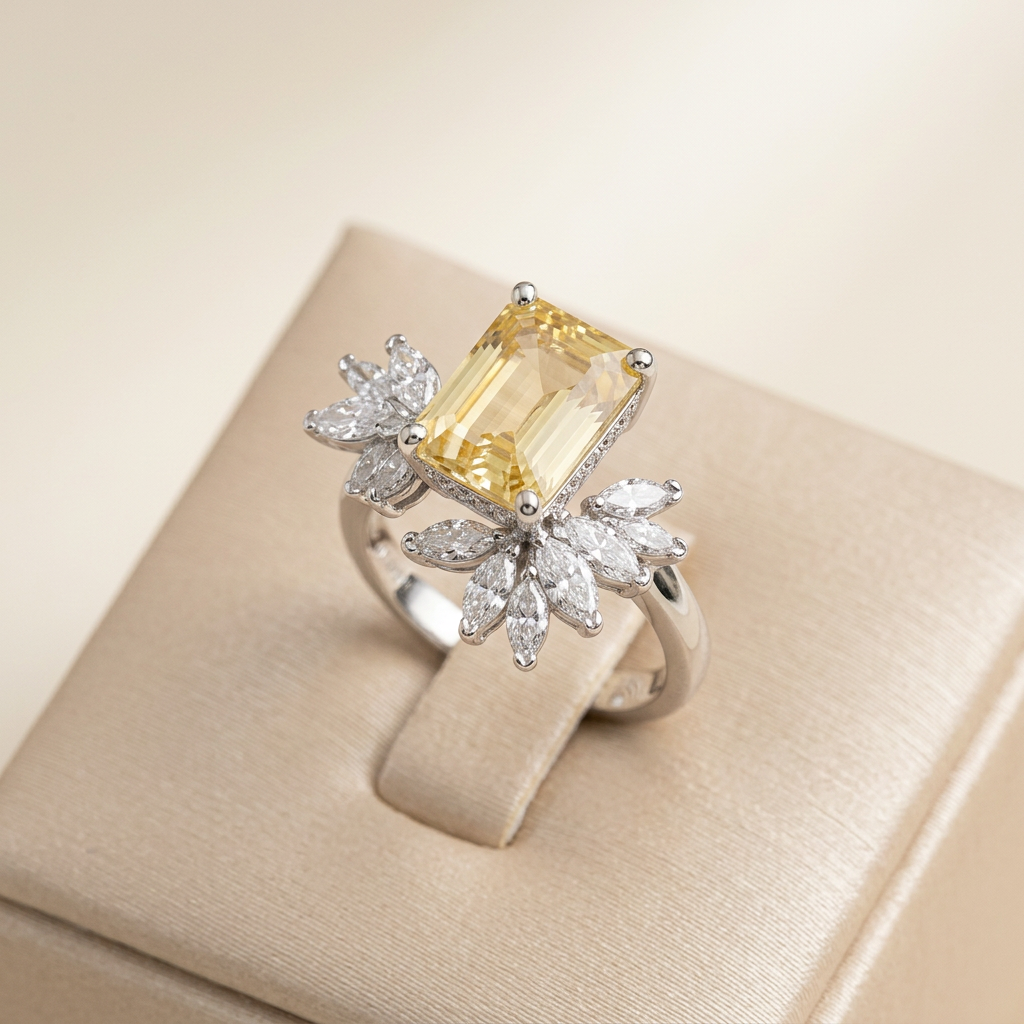 Celestia Yellow Diamond Ring