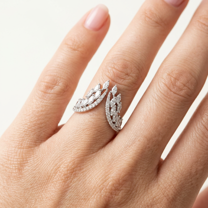 Luneria Leaf Ring