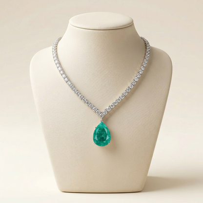 Ocean Drop Crystal Necklace