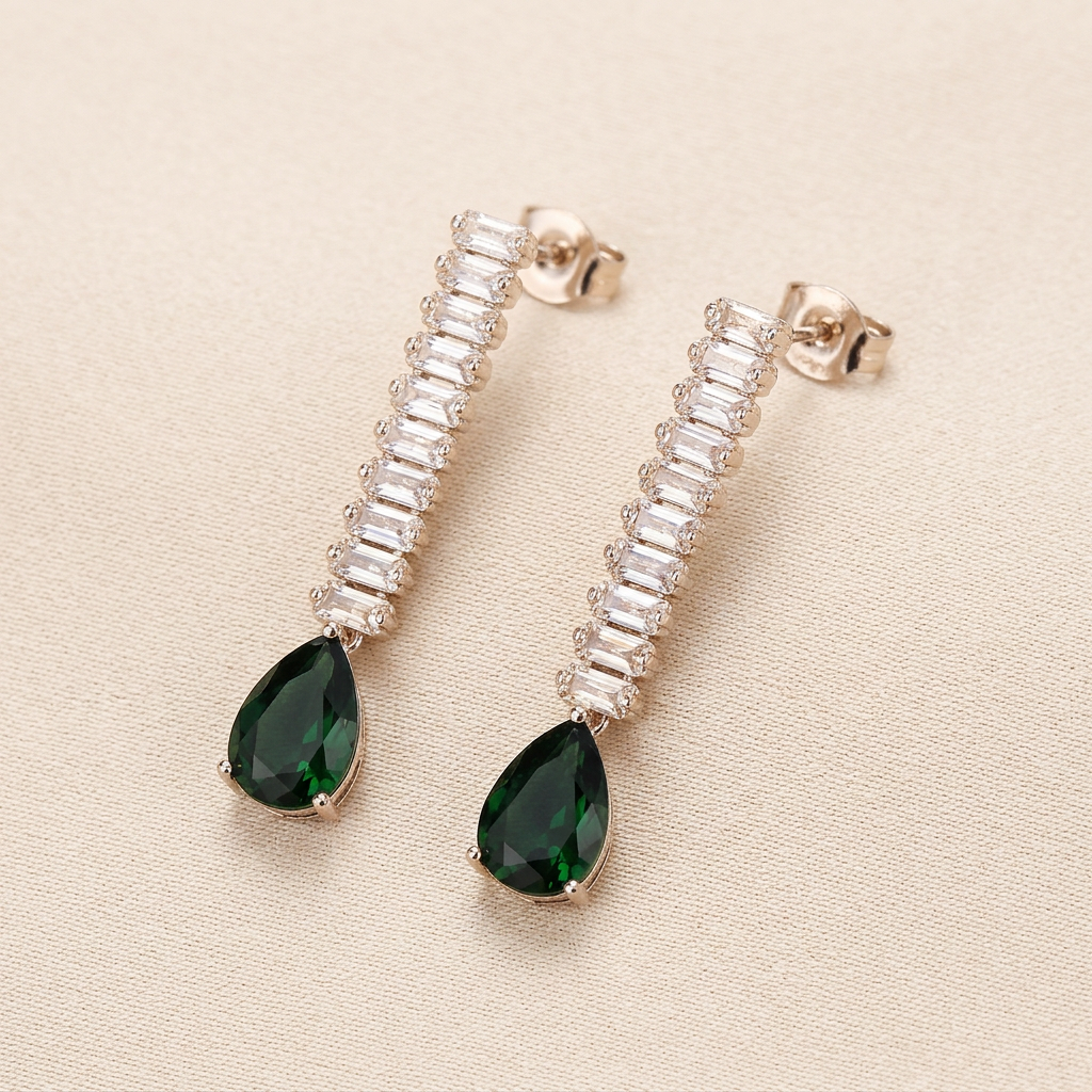 Solara Emerald Earrings