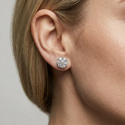 Crown Radiance Stud Earrings