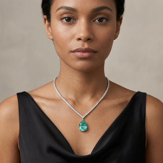 Ocean Drop Crystal Necklace