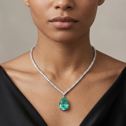 Ocean Drop Crystal Necklace