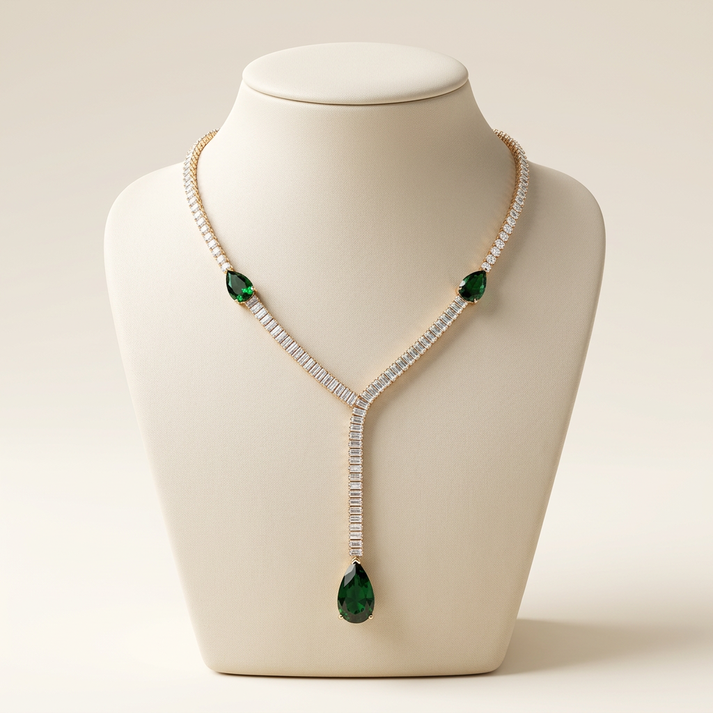 Solara Emerald Necklace