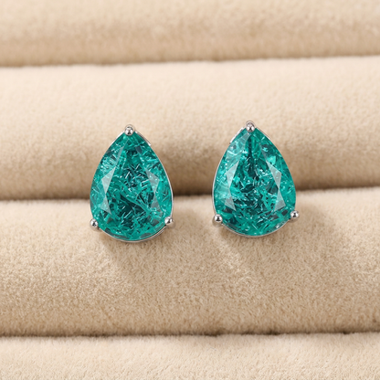 Ocean Teardrop Stud Earrings