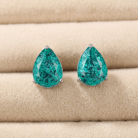 Ocean Teardrop Stud Earrings