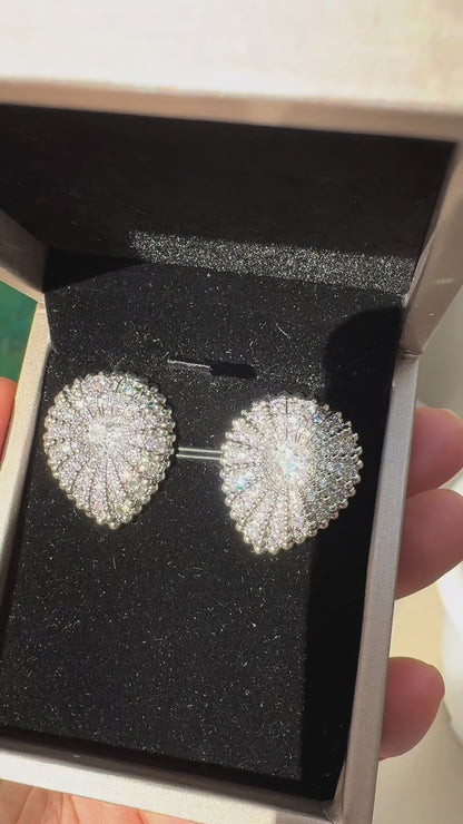 Aurelia Silver Heart Earrings