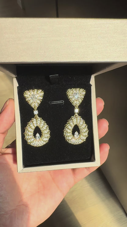 Aurelia Gold Frame Earrings