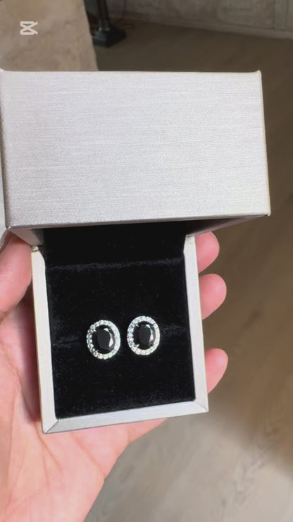 Amira Black Earrings