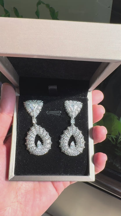 Aurelia Silver Frame Earrings