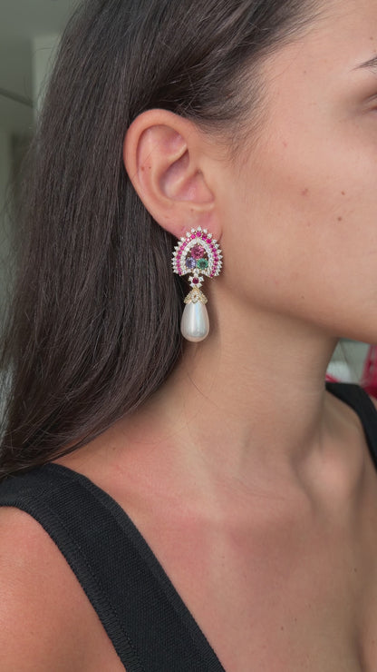 Elowen Pearl Drop Earrings