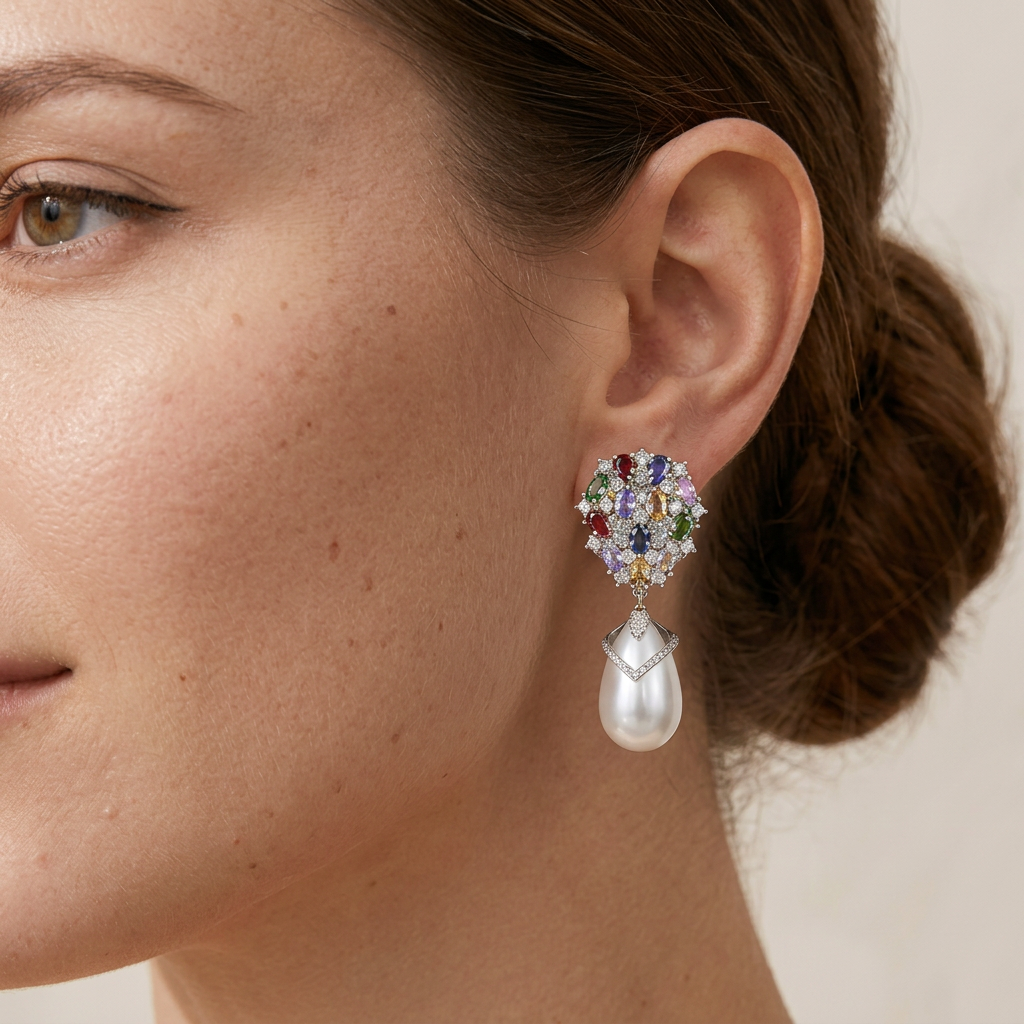 Elowen Pearl Drop Earrings