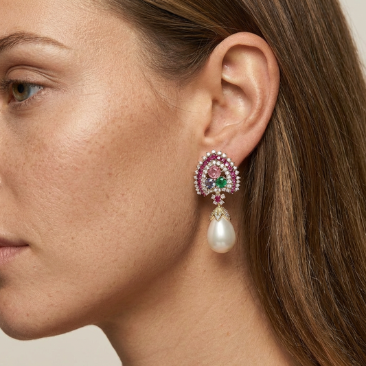 Elowen Pearl Drop Earrings