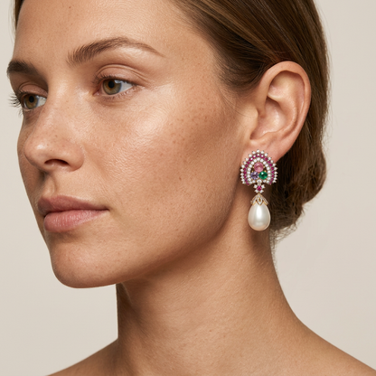 Elowen Pearl Drop Earrings