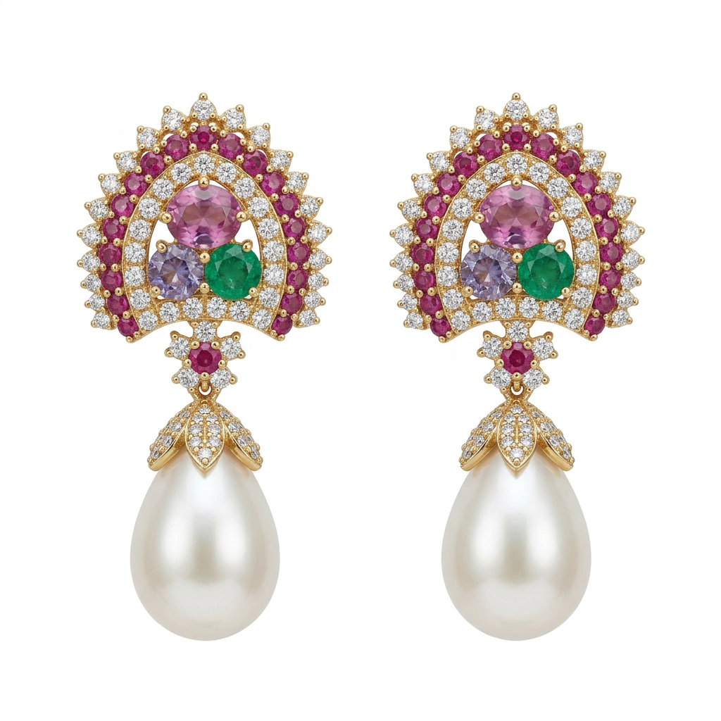 Elowen Pearl Drop Earrings