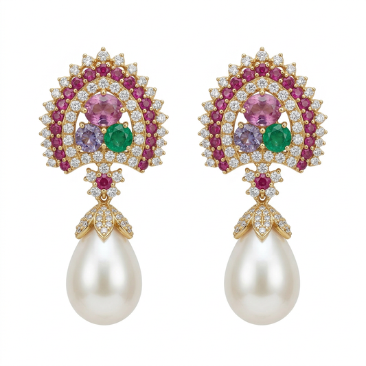 Elowen Pearl Drop Earrings